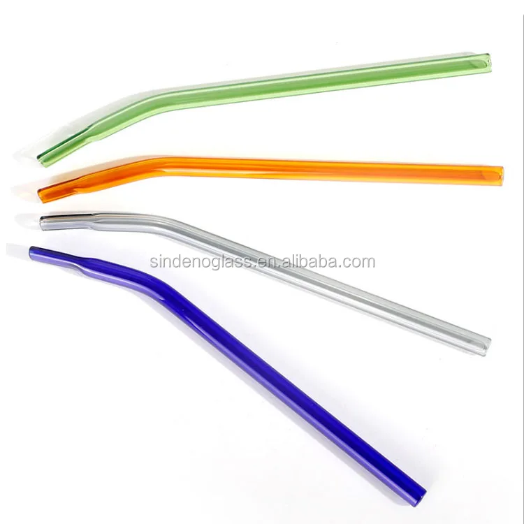 Straight Clear Glass Drinking Straw