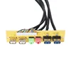 pc chassis front panel cable dual USB 3.0/2.0/audio panel interface