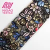 Polyester Sequins mesh 3d flowers embroidered mexican fabrics for wedding dress