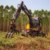 Small loader use in forest wheel type log loader price
