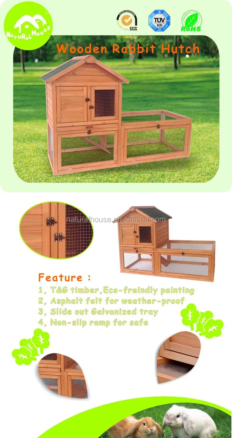 2 in 1 rabbit hutch