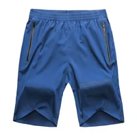 

Men Sports Shorts Fitness Training Zipper Pocket Loose Short Pants