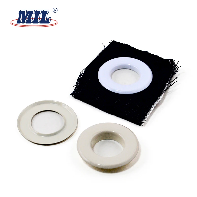 Wholesale Clothing Custom White Enamel Round Brass Metal Eyelet For Shoes