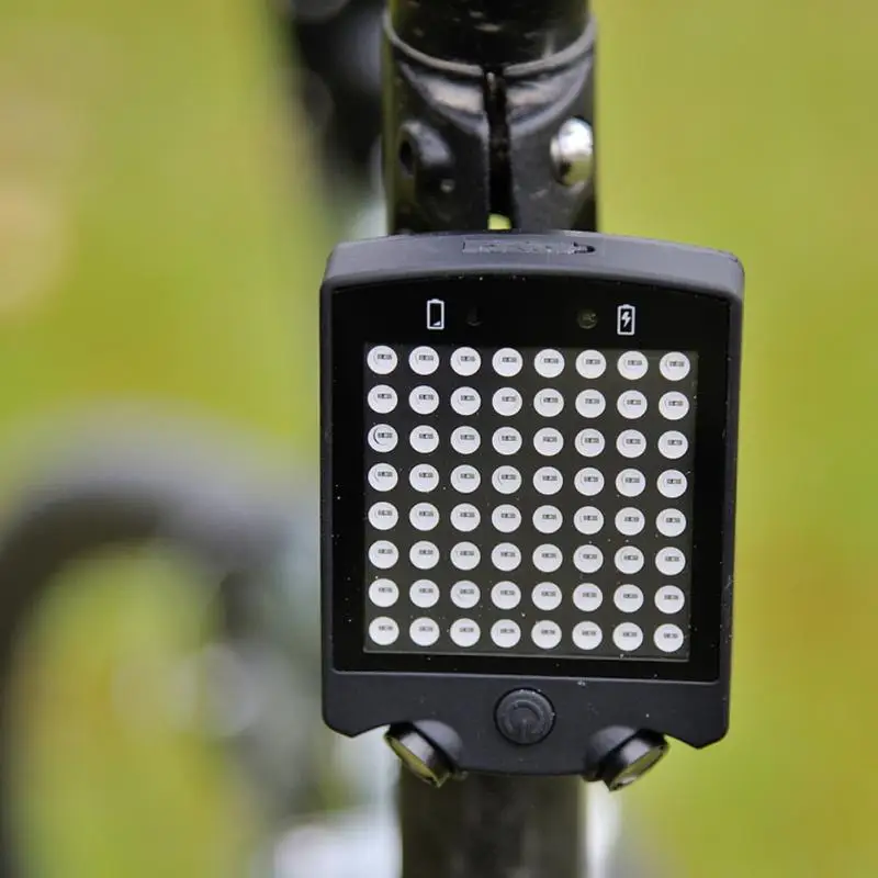 64 Led Wireless Remote Laser Bicycle Rear Light Direction Indicator Usb