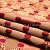 High Quality polyester round circle embossed velvet fabric