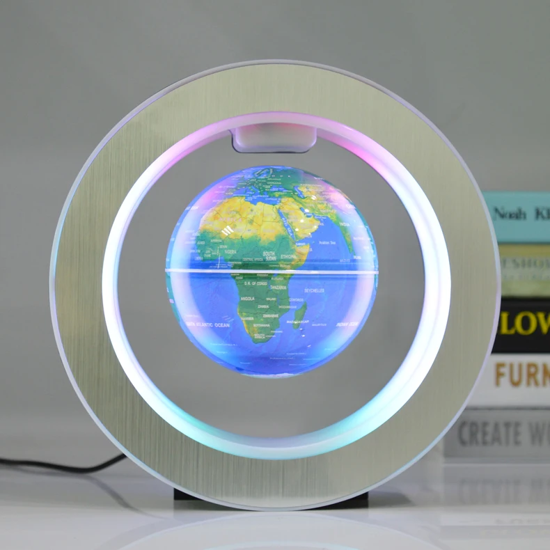 Circular Shape Rotating Globe With Led Light New And Custom Design And ...