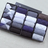 

Male short jacquard cotton Korean gift set business socks