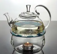 

Glass Teapot 600ml,tea sets,teapot with filter+1 Warmer