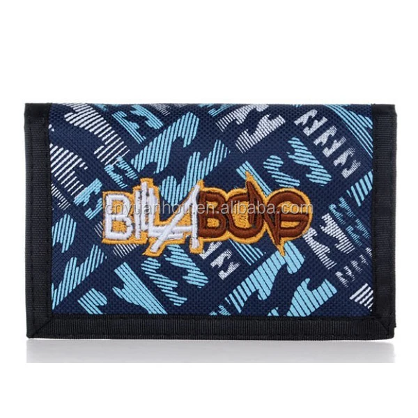 

Promotional Sport Boy Wallet Nylon Fabric Wallet, Black,white,blue,coffee, brown
