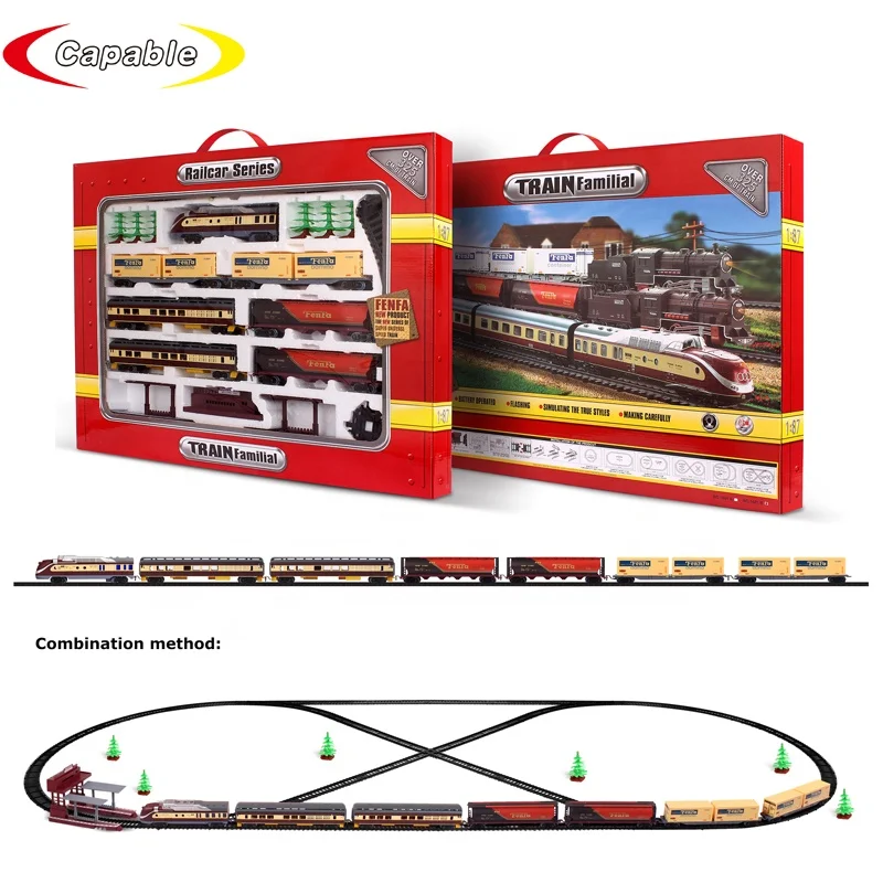 
1:87 Educational DIY Railway Station Electric Track Train Locomotive Set Toys With Light and Music for Kids  (62210102537)