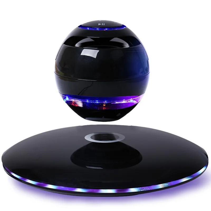 

Orb Magnetic Blueteeth Levitating Speaker Wireless Floating Speakers with Microphone and Touch Buttons, Black white