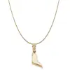 14k Yellow Gold 3-D Piano Pendant on a 14K Yellow Gold Rope, Box or Curb Chain Necklace