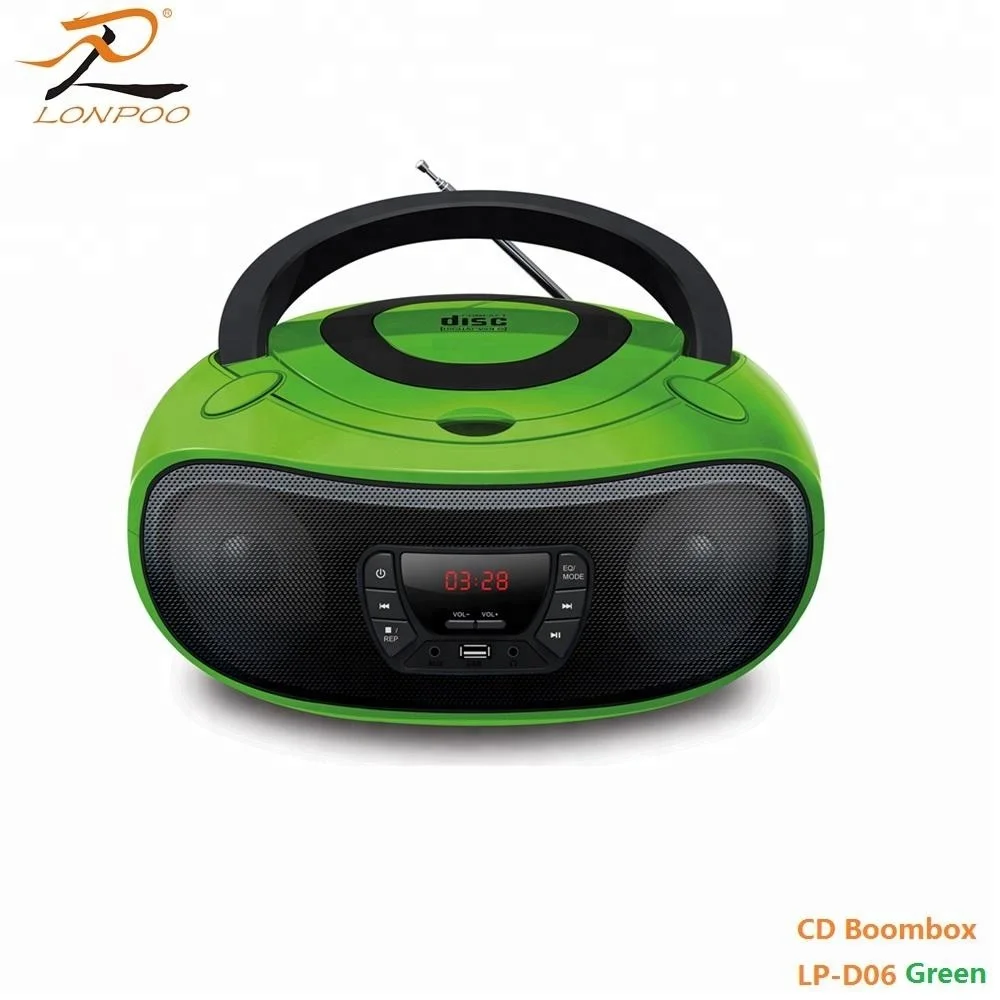 
Portable CD radio player with USB playback 