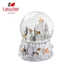 Custom Home Decorative winter snow globe white building water globe