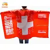 Customized National FAN Cape Body Flag waterproof sun resist arms sleeves