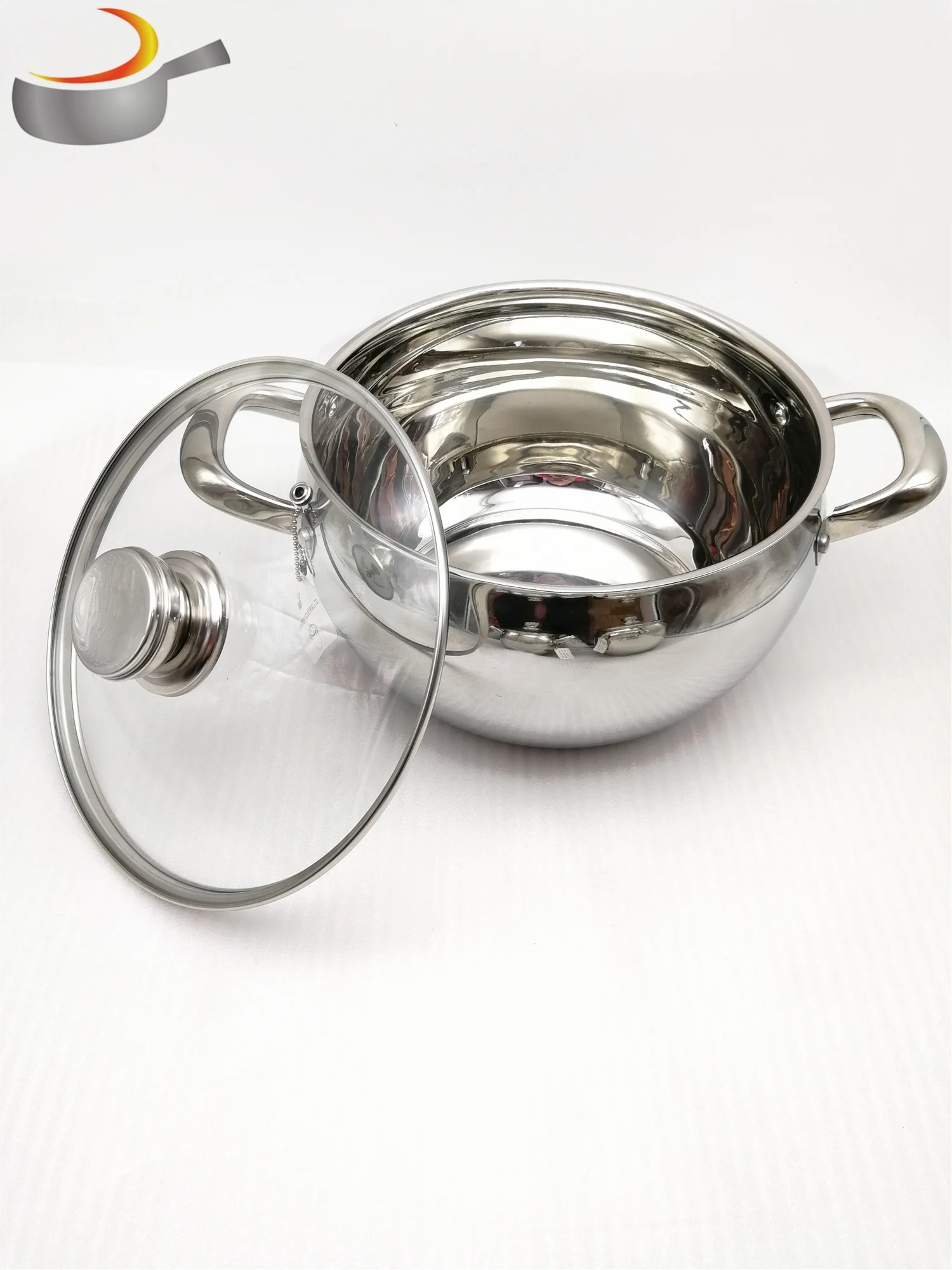 German Style Royal Prestige Stainless Steel Apple Shape Cookware Pot