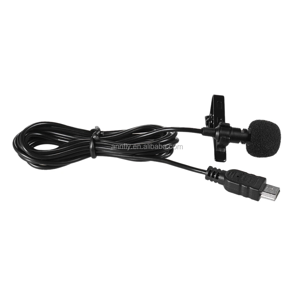 Mini Usb Omnidirectional Stereo Mic Lapel Microphone With Collar Clip