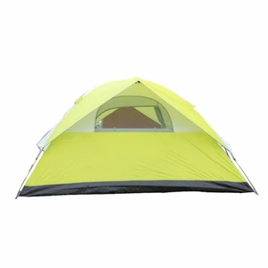 Factory 4 Person Double Layer Family Tents for Camping Color Green