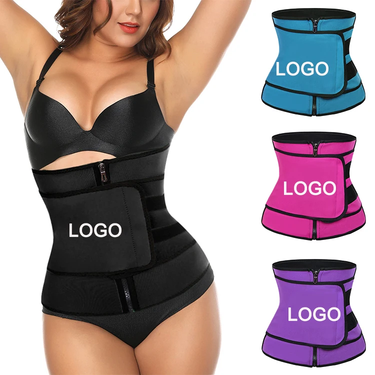 

spring Custom Own Design Wholesale Private Logo Women Gym Cheap Slimming Neoprene Sauna Waist Trainer, As shown