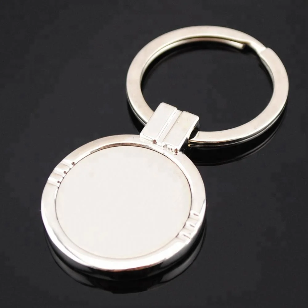 
Metal popular round keychain for wholesale 