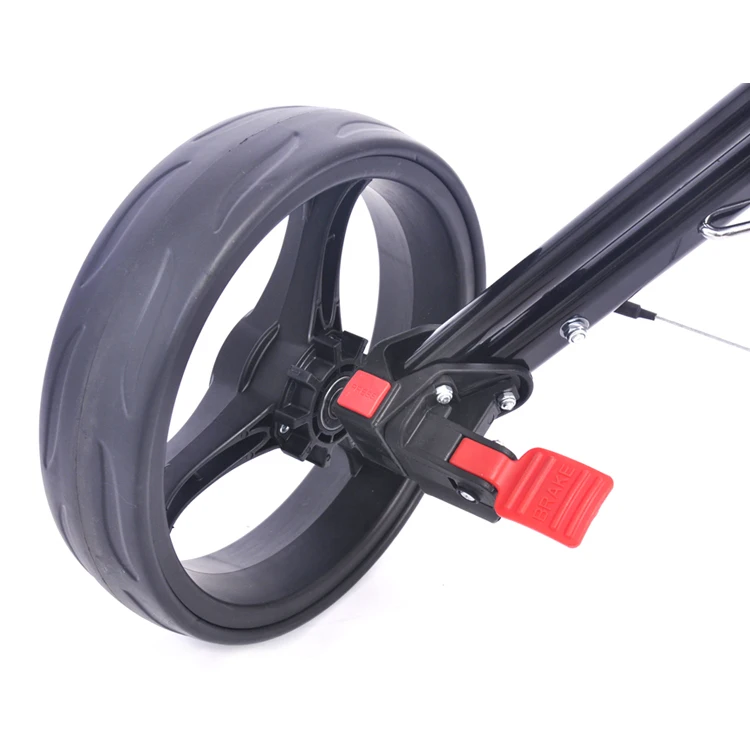 
Custom 4-wheel Buckle Folding Golf Push Cart / Folding Top Golf Cart 