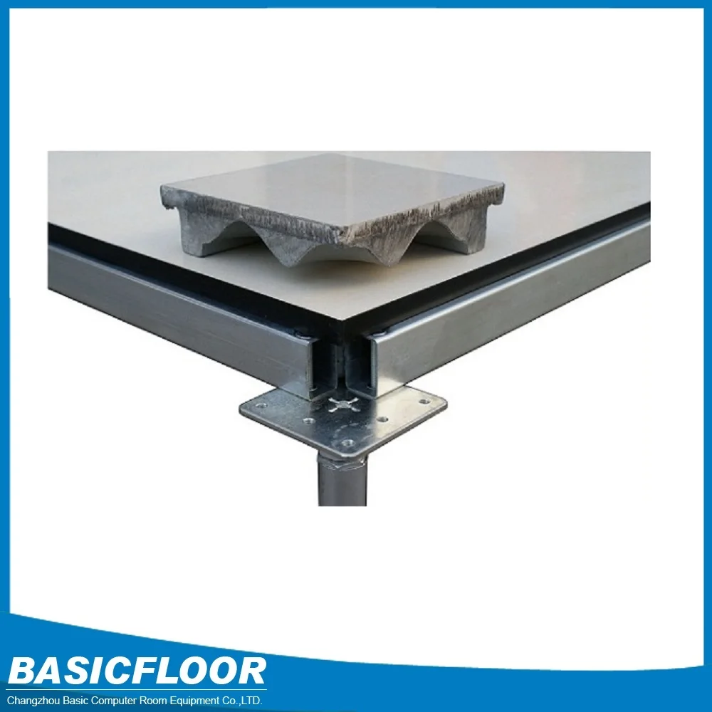 anti static steel raised floor data center with ceramic covering