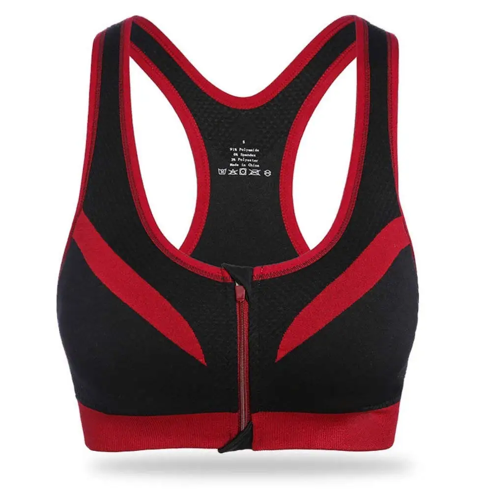 Etosell Women Zip Up Bra Sports Bra Running Yoga Fitness Tank Tops