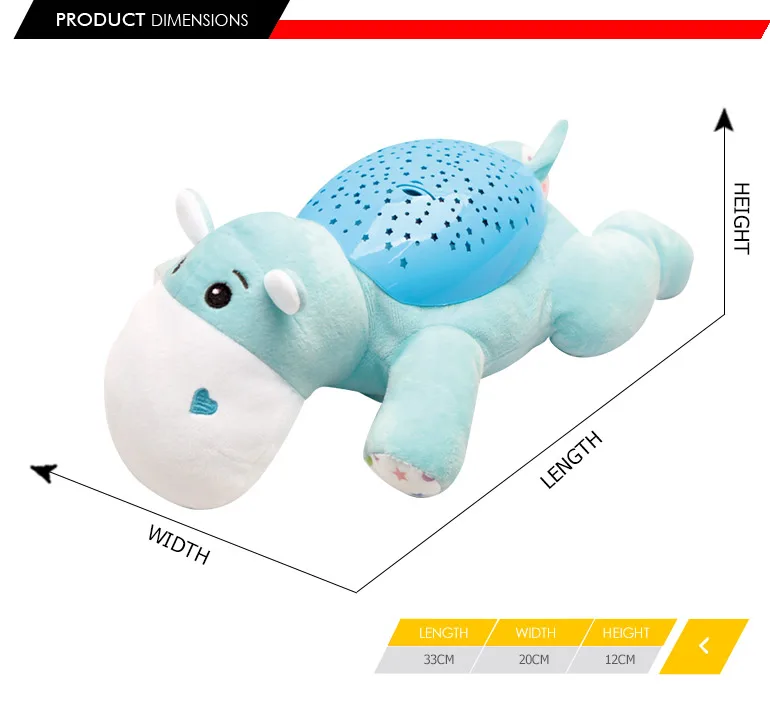 blue hippo plush toy