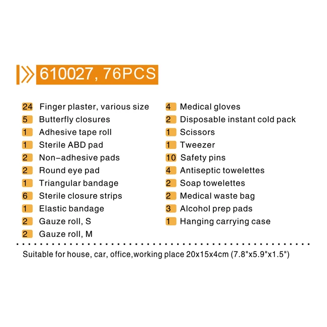 Hiking Camping Travel Car Waterproof Laminate Bags Small First Aid Kit Set