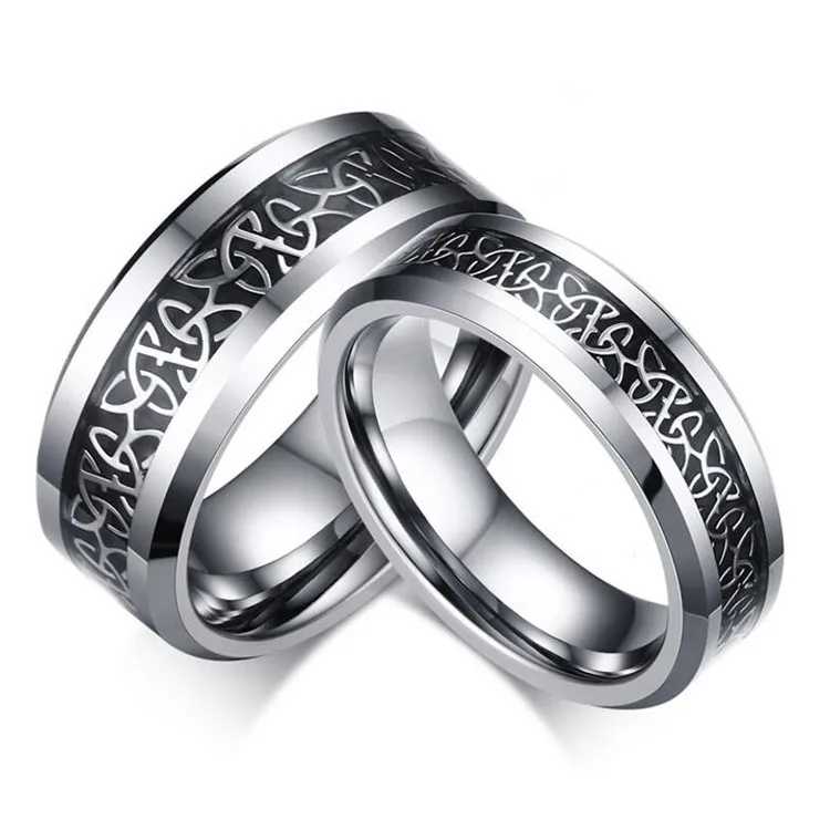

Wholesale 2018 Fashion Wedding Jewelry Tungsten Celtic Ring for Men