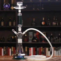 

Customized hand blown led borosilicate glass smoking pipe glass shisha hookah