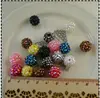 20mm around resin rhinestone beads chunky fake crystal balls beads for necklace bracelets beaded jewelry accessories