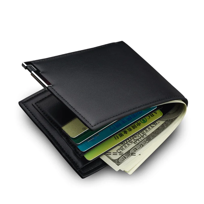 

pu leather mens card purse wallet minimalist men gents rfid wallet, 4 colors