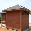 Non-swelling no deformation low maintenance cost wood plastic composite exterior penal fence wall redwood cladding