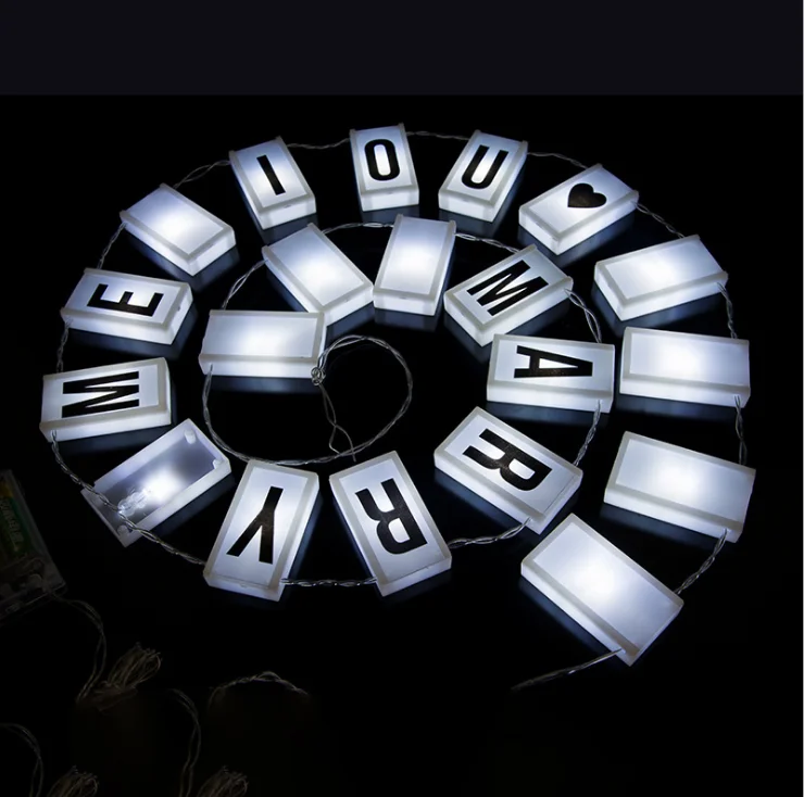 

Decorative LED Letter Light Box Scrabble String Light,letter string lights letters marquee