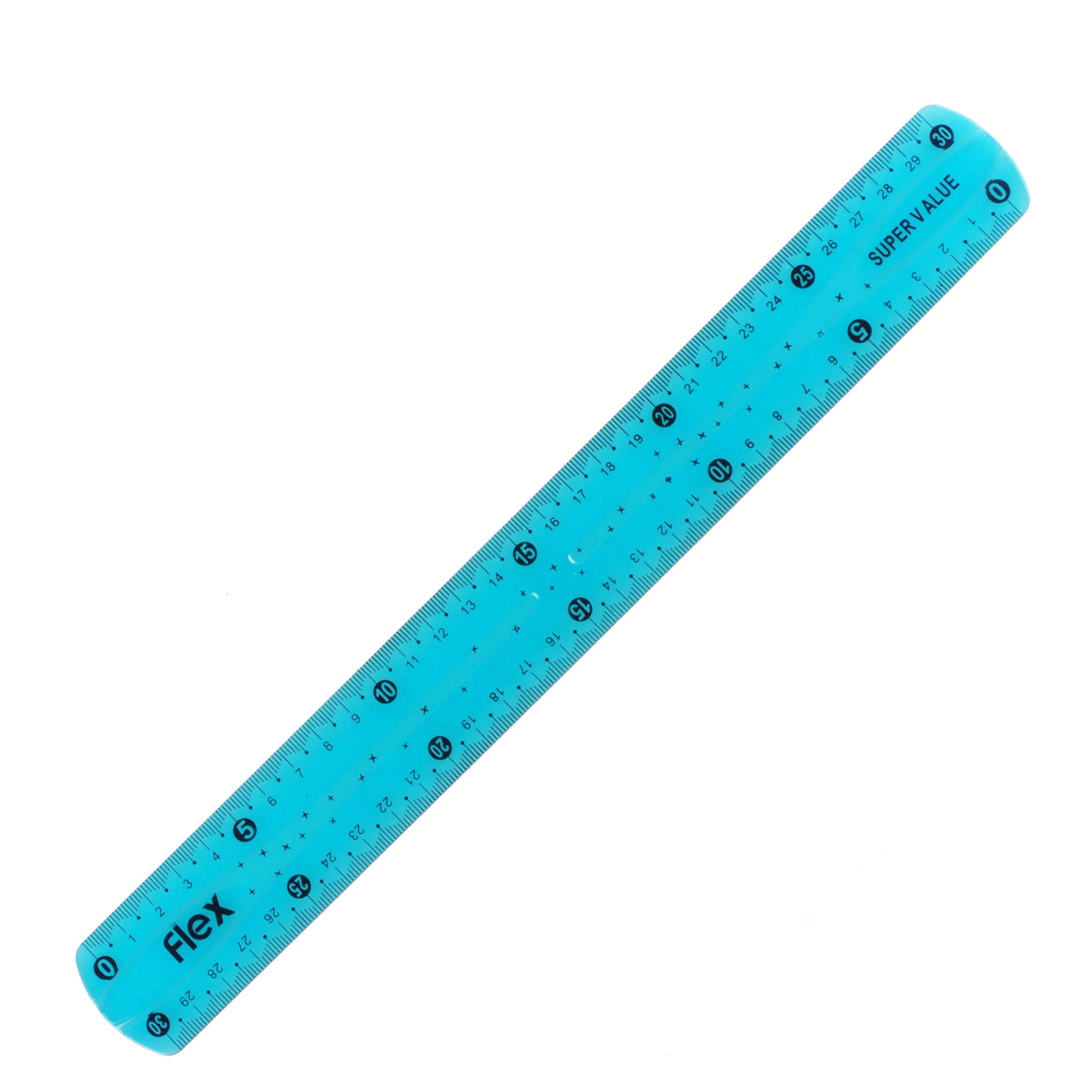 Hot Sale 30CM PVC Flexible Ruler Soft Plastic Ruler for Office and School