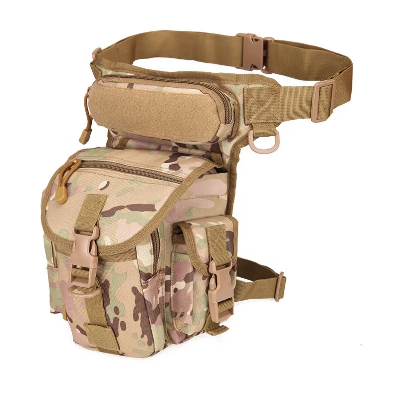 

Military Tactical Drop Leg Bag Tool Fanny Thigh Pack Leg Rig Utility Pouch Paintball Airsoft Motorcycle Riding Versipack, Mix colors