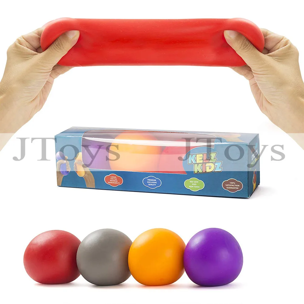 KELZ KIDZ Durable Pull and Stretch Stress Squeeze Ball Great and Fun Squish... 