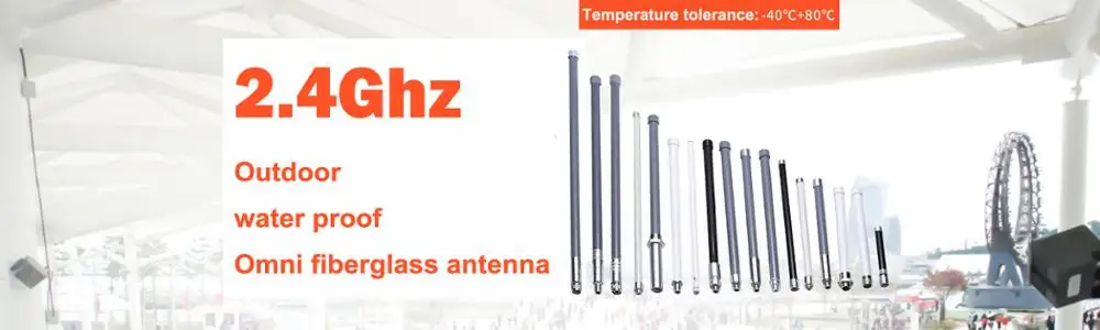 Outdoor remote omnidirectional 868MHz 915MHz 2.4Ghz 6dBi 8dBi 10dBi ...