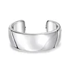 Blank Sterling silver plain large cuff bracelet bangle
