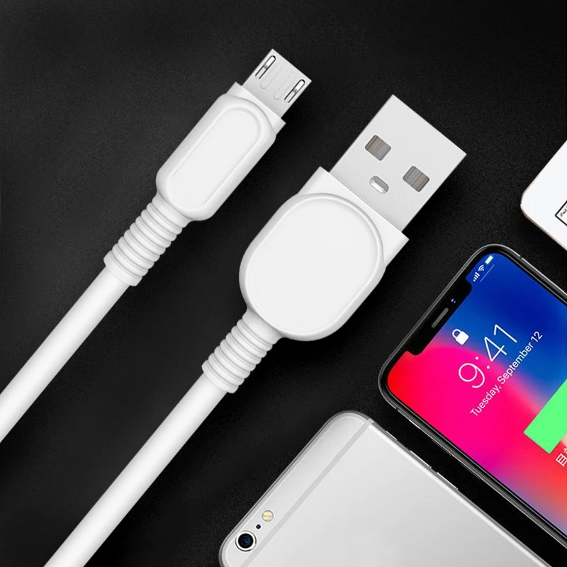 USB Data Cable Flexible Spring Wire for iPhone