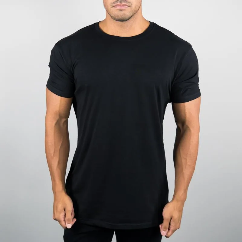 96% Cotton 4% Elastane Black Performance Shirt Custom Printed Mens ...