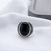 New Designs Indian 925 Sterling Silver Agate Wedding Ring for Men