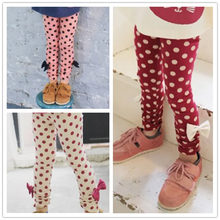 

Wholesale Girls Child Clothes Polka Leggings Pants Of online shopping, As picture, or your request pms color
