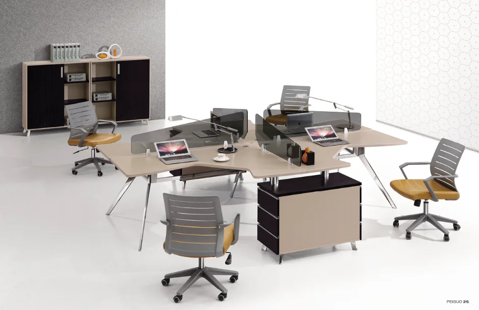 Furniture Office Workstation Table T Shaped Office Desk Pg F16a 4d