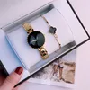 Explosion fashion steel strip Women's Watch Two piece set Bracelet Watch