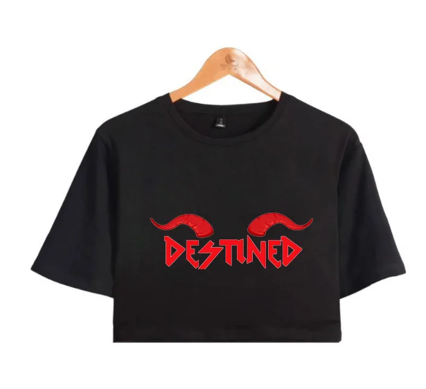 Latest design black custom crop tops white t-shirt women 2019 summer tshirts blank t shirts