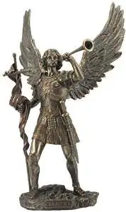 4.13 Inch Archangel Saint Michael Standing on Demons Head