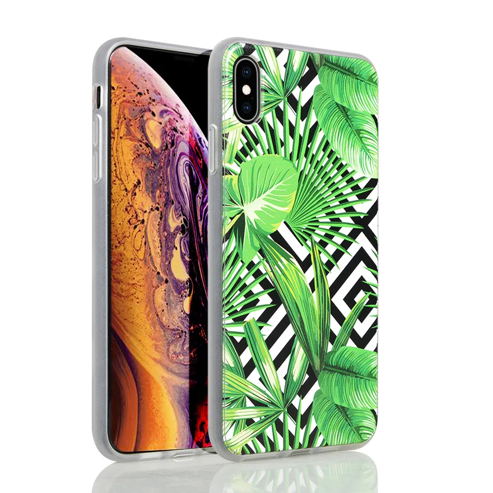 

Colorful Painting Ultra-thick PC TPC 2 in 1 Mobile Phone Case for Iphone X / XS / XS MAX