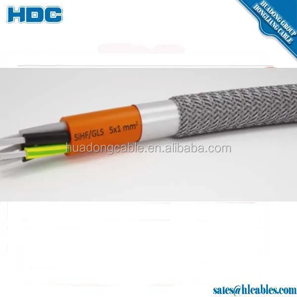 Steel Braided Sihf Gls Flexible Cable 5x1mm2 Cl 5 Tinned Copper Steel Braided Sihf Gls Flexible Cable